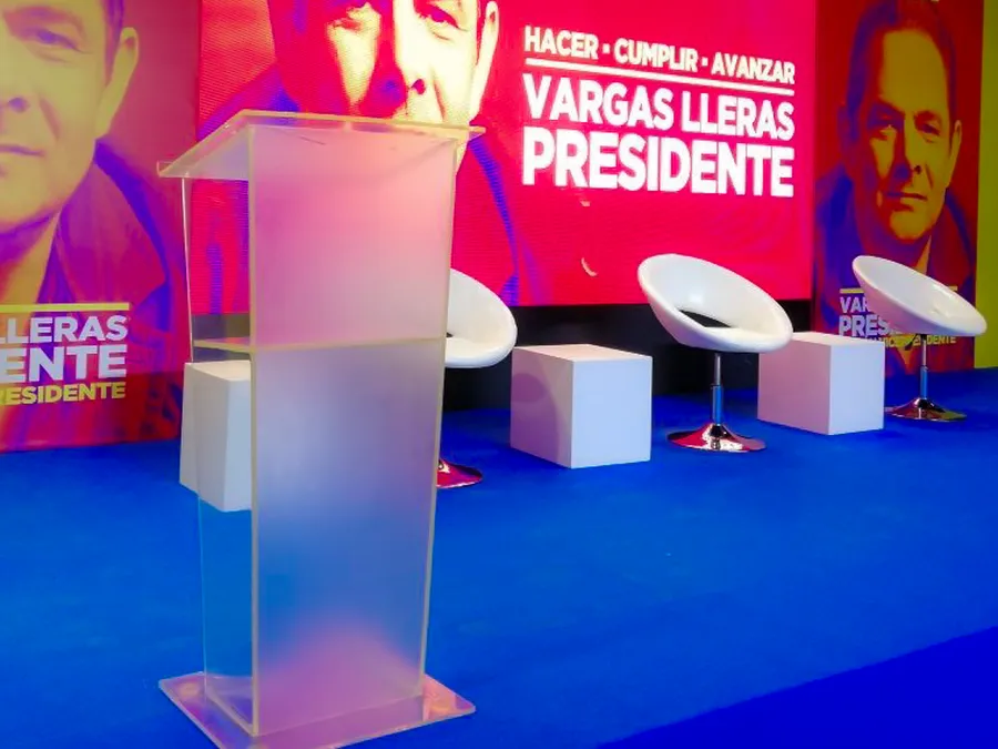 Counter de registro para evento corporativo o feria
