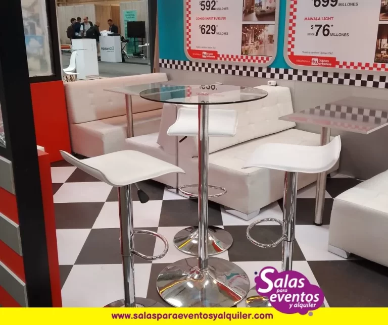 renta de mesas y sillas de coctel